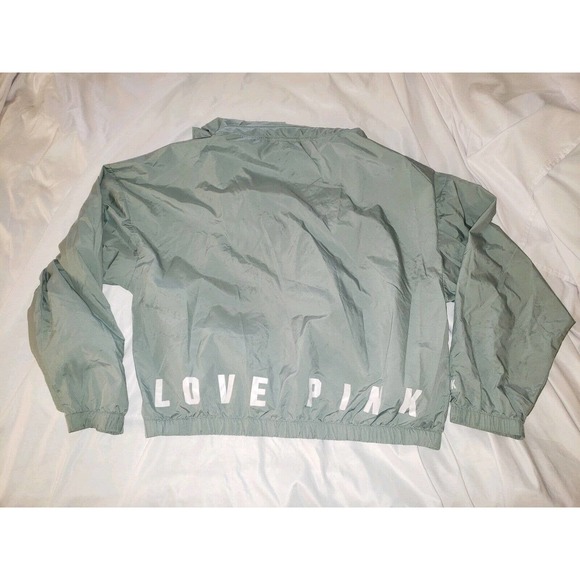 Victoria Secret Pink lightweight Oversized hooded Anorak Jacket Size XS - Picture 7 of 9